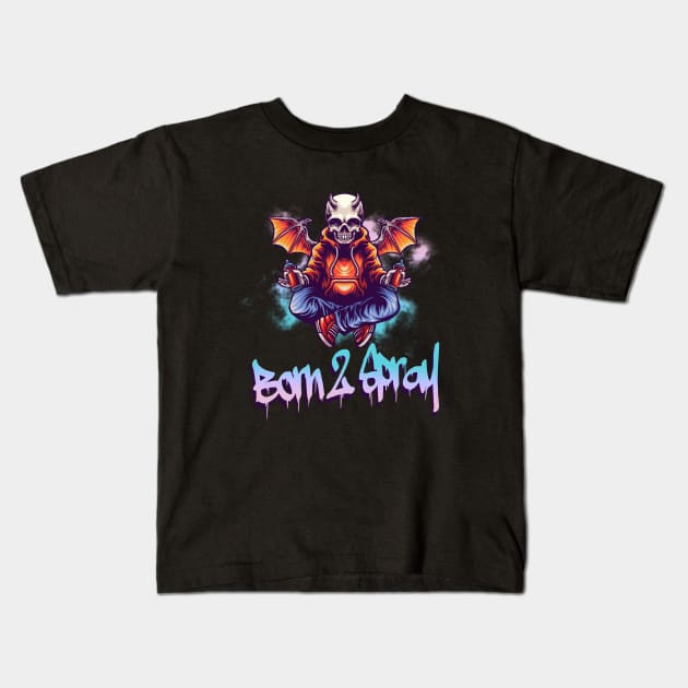 Graffiti Demon Kids T-Shirt by Foxxy Merch